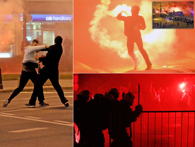 Warsawa Membara Akibat Aksi Anarkis Perayaan Kemerdekaan Polandia